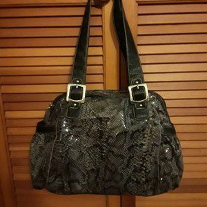 Ladie's Faux Snakeskin Shoulder Bag, Purse, Accessories